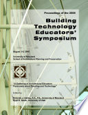 2006 Building Technology Educators  Symposium Proceedings Book
