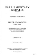 Parliamentary Debates (Hansard).
