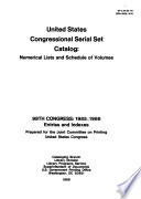 United States Congressional Serial Set Catalog