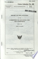 Report on the Activities of the Committee on Education and the Workforce During the     Congress Book