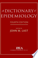 A Dictionary of Epidemiology Book