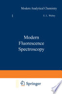 Modern Fluorescence Spectroscopy Book