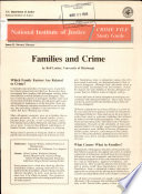 Families and Crime