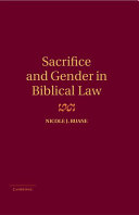 Sacrifice and Gender in Biblical Law