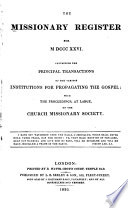 Missionary Register Book
