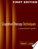 Cognitive Therapy Techniques Book