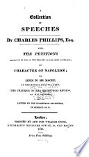 A Collecton of Speeches by Charles Phillips, Esq