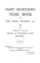 Yearbook for the Year Ending Dec. 31, 1906-1935 [and] Register of Non-pedigree Dairy Shorthorns