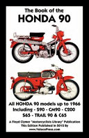 Book of the Honda 90 All Models Up to 1966 Including Trail Book PDF