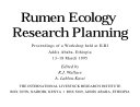 Rumen Ecology Research Planning