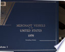 Merchant Vessels of the United States Book