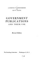 Government Publications And Their Use