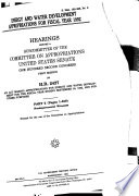 Energy and Water Development Appropriations for Fiscal Year 1992