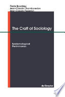 The Craft of Sociology