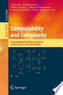 Computability And Complexity