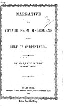 Narrative of a Voyage from Melbourne to the Gulf of Carpentaria