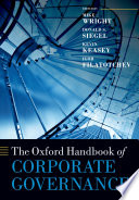 The Oxford Handbook of Corporate Governance Book