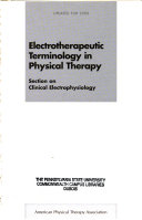 Electrotherapeutic Terminology in Physical Therapy