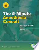 5 Minute Anesthesia Consult Book PDF