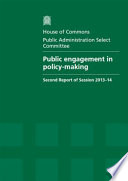 Public engagement in policy making Book
