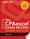 Wiley CPAexcel Exam Review January 2016 Course Outlines Book