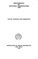 Bibliography of Doctoral Dissertations