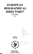 European Biographical Directory