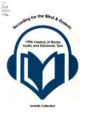 Recording for the Blind & Dyslexic, ... Catalog of Books