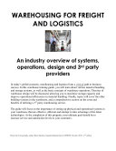 Warehousing for Freight and Logitics