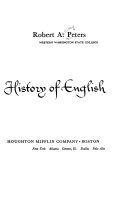A Linguistic History of English