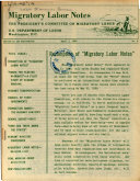 Migratory Labor Notes