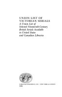 Union List of Victorian Serials