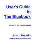 User's Guide to the Bluebook Pdf/ePub eBook