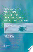 Modern Portfolio Optimization with NuOPTTM  S PLUS    and S BayesTM