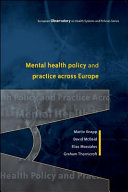EBOOK: Mental Health Policy and Practice Across Europe