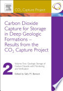 Carbon Dioxide Capture for Storage in Deep Geologic Formations   Results from the CO2 Capture Project Book