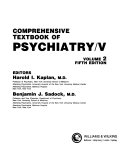 Comprehensive Textbook of Psychiatry/V