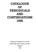 Catalogue of Periodicals and Continuations