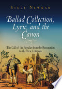 Ballad Collection  Lyric  and the Canon