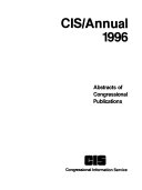 CIS Index to Publications of the United States Congress
