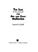 The Law (in Plain English) for Art and Craft Galleries