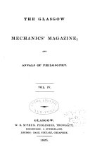 Glasgow Mechanics  Magazine  and Annals of Philosophy