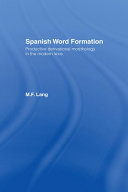 Spanish Word Formation