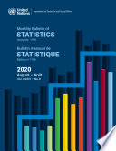 Monthly Bulletin of Statistics  August 2020 Bulletin mensuel de statistique  ao  t 2020
