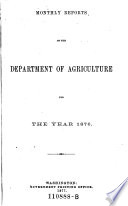 Monthly Reports of the Department of Agriculture