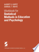 Workbook for Statistical Methods in Education and Psychology Book