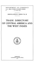 Trade Directory of Central America and the West Indies