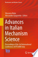 Advances in Italian Mechanism Science Book