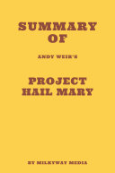 Pdf Summary of Andy Weir’s Project Hail Mary Telecharger
