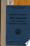 Meat and Poultry Inspection Regulations Book